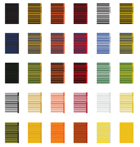 Barcode Automation Vehicle Identification Barcode Decals in Custom Colors (QTY. 100)